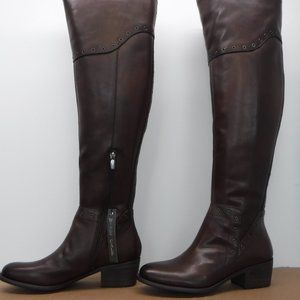 Vince Camuto woman boots,dark brown, over the knee, wide calf, size 38,5 (8,5M)